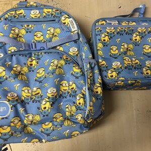 Minion backpack & lunch box